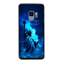 Load image into Gallery viewer, Lady Liberty Back Printed Black Hard Phone Case
