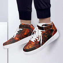 Load image into Gallery viewer, High-Top Leather Sports Sneakers
