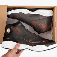 Carregar imagem no visualizador da galeria, High-Top Leather Basketball Sneakers - Black

