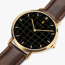 Load image into Gallery viewer, Ultra-Thin Leather Strap Quartz Watch (Rose Gold With Indicators)
