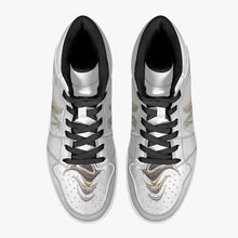 Cargar imagen en el visor de la galería, High-Top Leather Sneakers - White / Black
