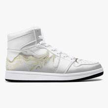 Load image into Gallery viewer, High-Top Leather Sneakers - White / Black
